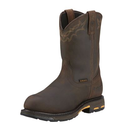 Ariat Work: WorkHog Waterproof Composite Toe Zapatos de Seguridad Hombre - Cafe (VAHKP7638)